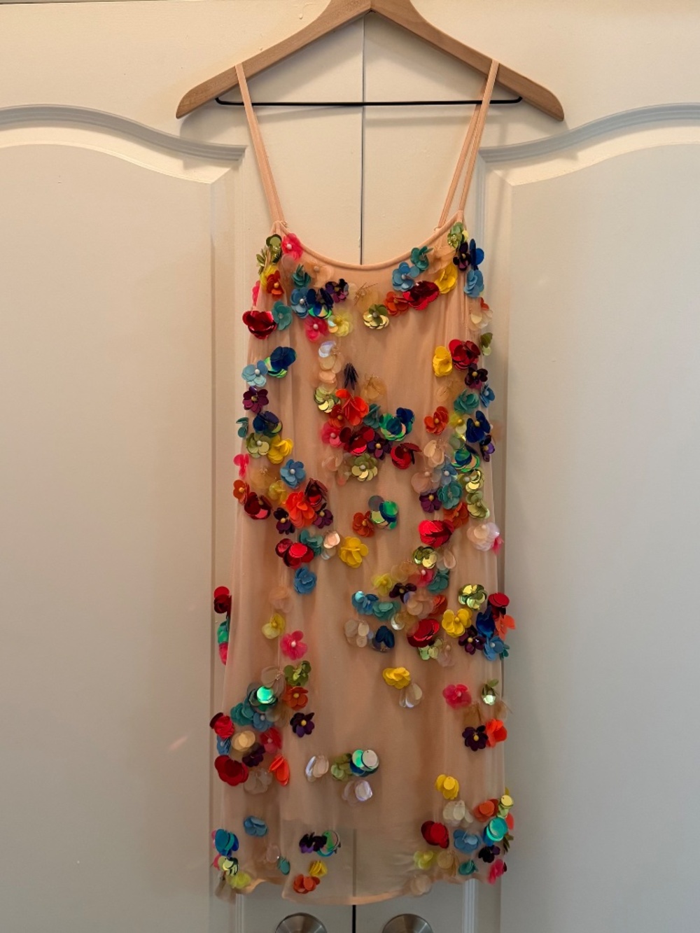 ASOS Multicolored Floral Embellished Mini Dress - Picture 3 of 14
